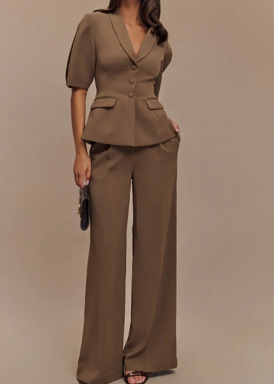 Costume à manches courtes décontracté