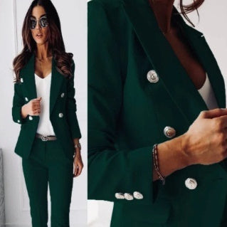 Ensemble Blazer Croisé & Pantalon Ajusté | VISTORRA